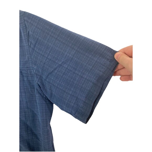 Men's 5.11 Tactical Series Snap Button Shirt Short Sleeve Blue Plaid Medium - Picture 5 of 8